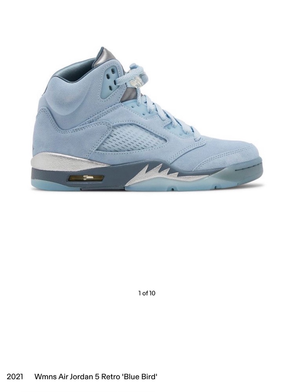 Jordan Women’s Air Jordan 5 Retro Bluebird Sz. 7